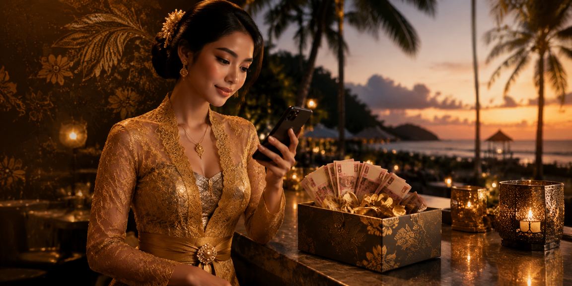 Model Indonesia memperlihatkan bonus VIP eksklusif pinalti45 dengan tampilan platform di layar