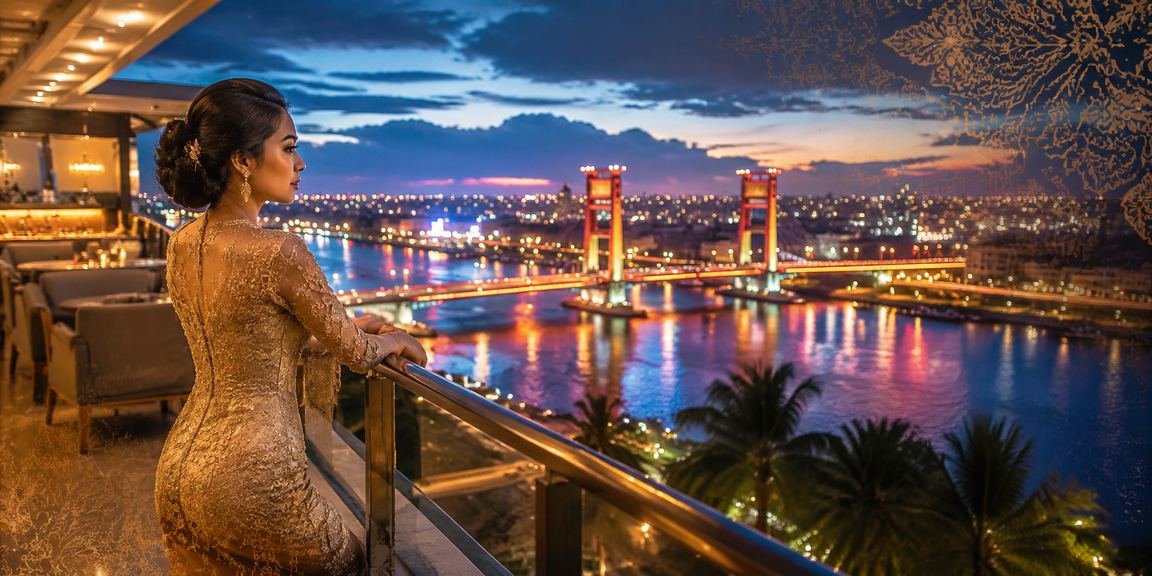Model Indonesia memainkan permainan kartu di pinalti45 dengan layar ponsel